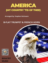 America (My Country, 'Tis of Thee) (Duet for Bb-Trumpet and French Horn) E Print cover Thumbnail